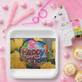 Plato De Papel Cumpleaños