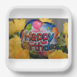 Plato De Papel Cumpleaños