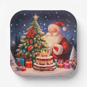 Plato De Papel Cumpleaños 11 de los navidades