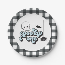 Plato De Papel Cumpleaños 1 Spooky One Halloween