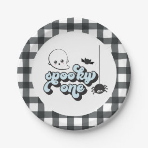 Plato De Papel Cumpleaños 1 Spooky One Halloween
