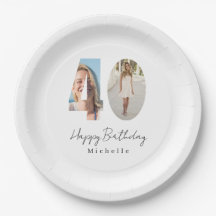 Cumpleaños 40 personalizado con foto