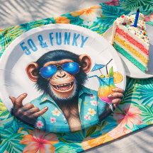 Cumpleaños 50 y Funky del mono de verano