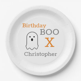 Plato De Papel Cumpleaños Boo Ghost