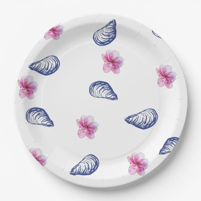 Plato De Papel Cumpleaños con ambiente griego (Anverso)