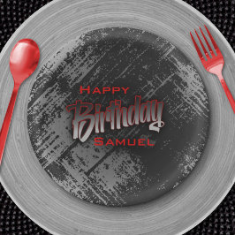 Plato De Papel Cumpleaños de adolescente