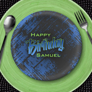Plato De Papel Cumpleaños de adolescente