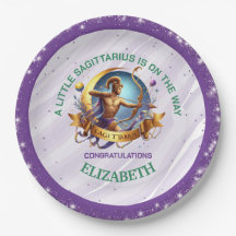 Cumpleaños de bebé Sagitario Lavanda y Verde