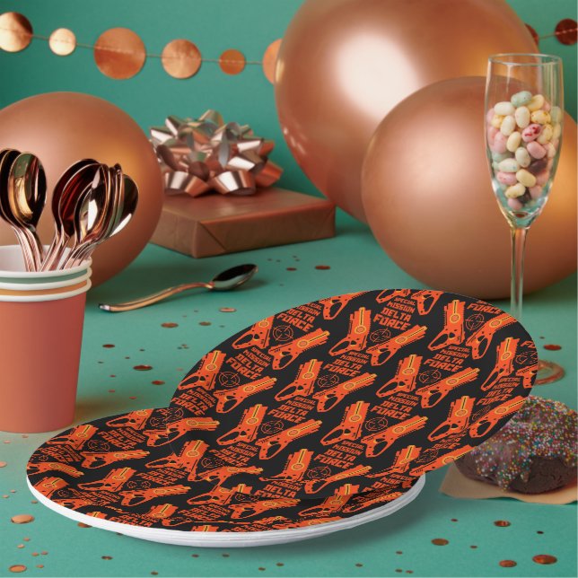 Plato De Papel Cumpleaños de Dart Gun Battle (Multi)