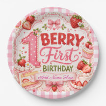 Cumpleaños de Fresa de la Primera Cumpleañera Berr