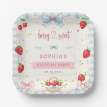 Cumpleaños de Fresa Dulce de Frutas