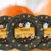 Cumpleaños de Halloween adorable Spooky One