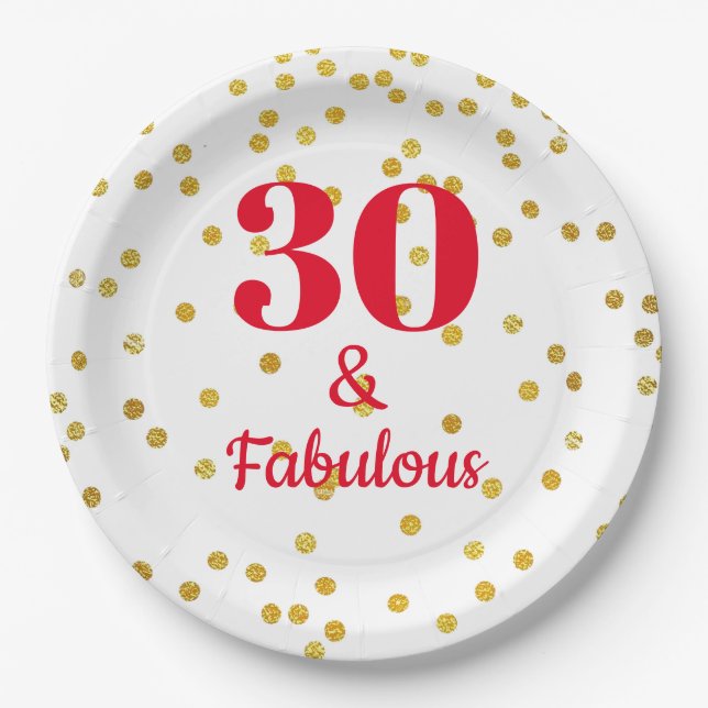 Plato De Papel Cumpleaños de hitos - Placas de papel (Anverso)