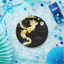 Plato De Papel Cumpleaños de Kids Woodland Fox