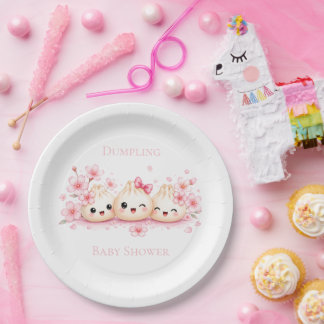 Plato De Papel Cumpleaños de la niña muñeca linda