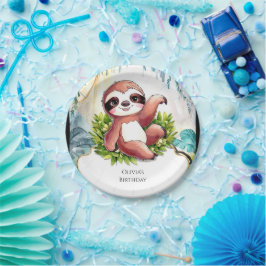 Plato De Papel Cumpleaños de la Pequeña Leche Cuta