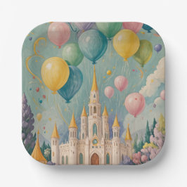 Plato De Papel Cumpleaños de la Princesa