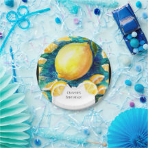 Cumpleaños de limón simple editable