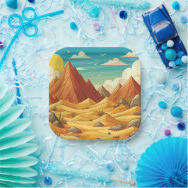 Plato De Papel Cumpleaños de los dinosaurios