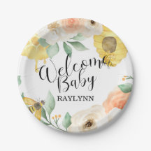 Cumpleaños de los niños, abeja de miel, Placa de p