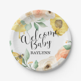 Plato De Papel Cumpleaños de los niños, abeja de miel, Placa de p