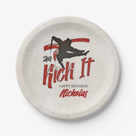 Plato De Papel Cumpleaños de Ninja