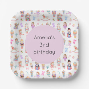 Plato De Papel Cumpleaños de Nutcracker