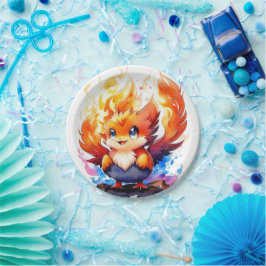 Plato De Papel Cumpleaños de Phoenix Kids