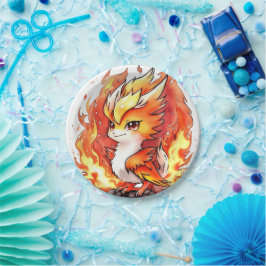 Plato De Papel Cumpleaños de Phoenix Kids