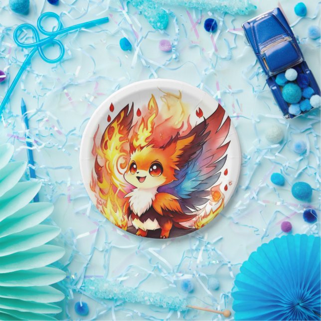 Plato De Papel Cumpleaños de Phoenix Kids (Fiesta)