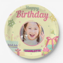 Plato De Papel cumpleaños de princesa