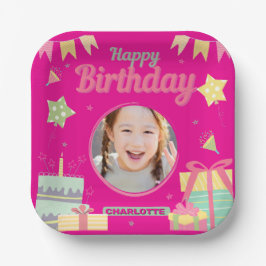Plato De Papel cumpleaños de princesa