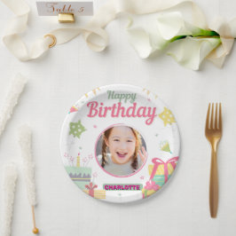 Plato De Papel cumpleaños de princesa