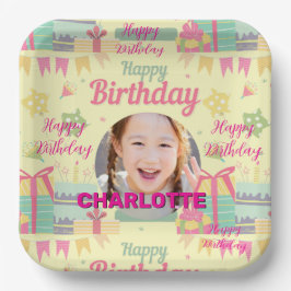 Plato De Papel cumpleaños de princesa