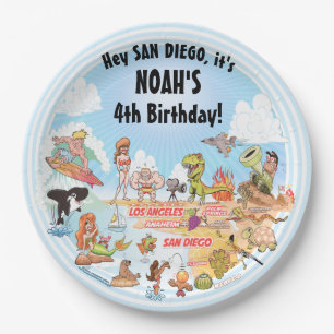 Plato De Papel Cumpleaños de SoCal