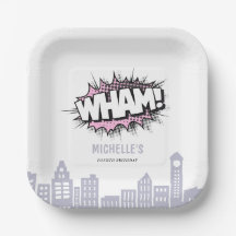 Cumpleaños de superhéroe de libro de historietas r