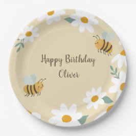 Plato De Papel Cumpleaños de Sweet Bee