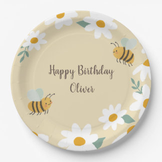 Plato De Papel Cumpleaños de Sweet Bee