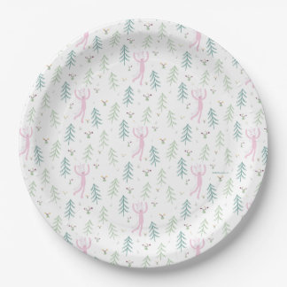 Plato De Papel Cumpleaños de Unicornio Slumberkins