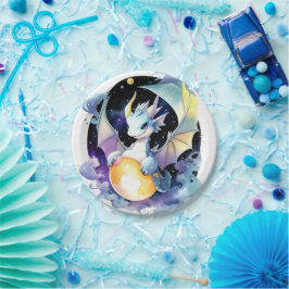 Plato De Papel Cumpleaños del Dragon