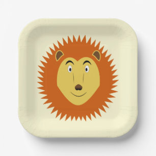 Plato De Papel Cumpleaños del León signo de Leo