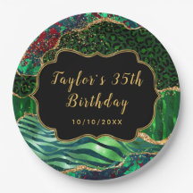 Cumpleaños del Safari Verde Agate