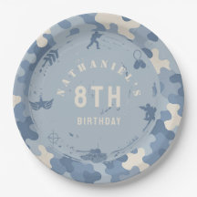 Cumpleaños del soldado del ejército de camuflaje a
