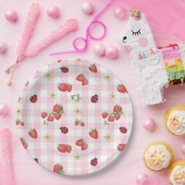 Plato De Papel Cumpleaños Dulce Fruta Primera
