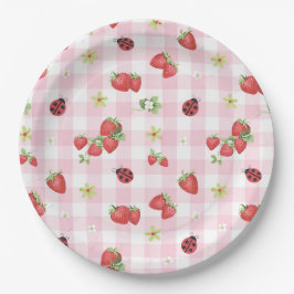 Plato De Papel Cumpleaños Dulce Fruta Primera