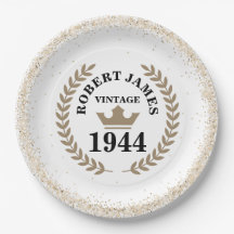 Cumpleaños hito para cualquier placa de AgePaper