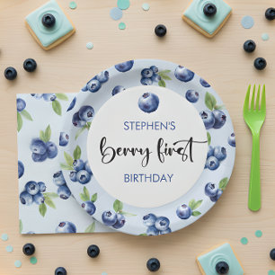 Plato De Papel Cumpleaños infantil primeras moras