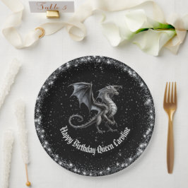 Plato De Papel Cumpleaños llamando a todos los dragones