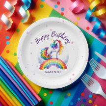 Cumpleaños mágico de Rainbow Unicorn