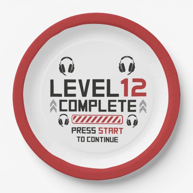 Plato De Papel Cumpleaños o Graduación del jugador (Anverso)